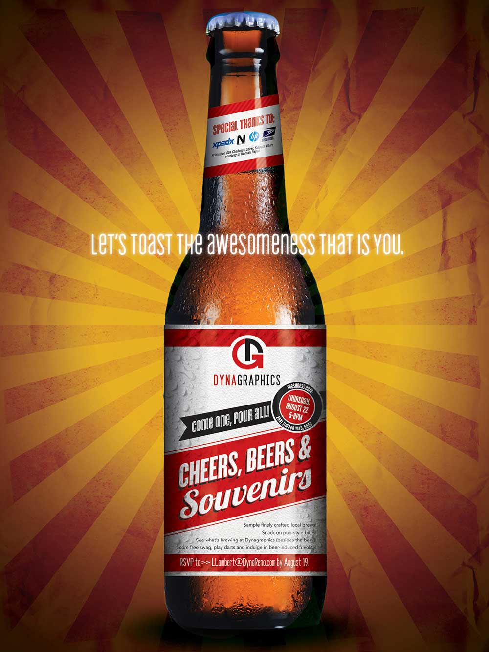 Dynagraphics Beer Poster Front | Reno Advertising Foundry